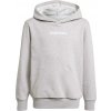 Detská mikina adidas, LINEAR FL HD J Sivá,Biela 152