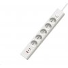 Viking síťová prodlužovací zásuvka YC53, 5x AC 230V, 1x USB-A, 2x USB-C, délka 1,5 m, bílá VYC53W