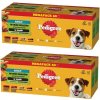 Pedigree Adult Mix chutí v omáčke kuracie hovädzie morčacie jahňacie so zeleninou 80 x 100 g