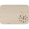 Dubová doska na krájanie s potlačou mix nôt 22 x 14,5 cm