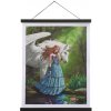 Obraz v lištách Začarované jazero (35x45 cm) vykladanie z diamantov