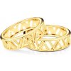 Partnerské prstene Sign of Love®: žlté zlato, ploché 5,5 mm - OP-SAV1-Z-OP-SAV1-Z SAVICKI