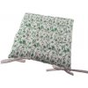 Dakls Podsedák na stoličku - kvietky na bielom TX026 Polyester 40x40 cm