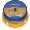 Verbatim DVD-R, 43522, DataLife PLUS, 25-pack, 4.7GB, 16x, 12cm, General, Advanced Azo+, cake box, Scratch Resistant