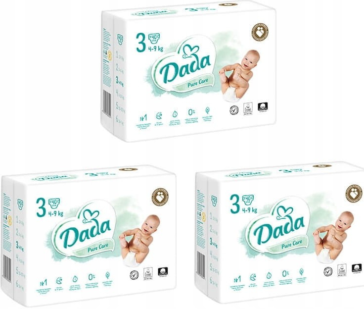 Dada Pure Care 3 MIDI 4-9 kg 40 ks