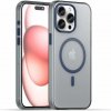 Kryt na iPhone 15 Pro gumový Candy (podpora MagSafe) tmavo modrý