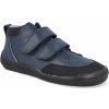 Barefoot detské členkové topánky Beda Playful Navy s pevným opätkom modré