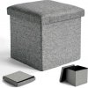Úložná taburetka DIEGO M sivá