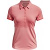 Dámske funkčné tričko s krátkym rukávom Under Armour ZINGER POINT SS POLO W ružové 1370135-981 - M