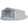 Skladový stan 5x10x2,5m strecha PVC 560g/m2 boky PVC 500g/m2 konštrukcie ZIMA PLUS Šedá Šedá Bílá