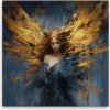Obraz na plátne - Anjel so zlatými vlasmi - 60x60 cm - výroba CZ