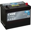 Autobatéria EXIDE Premium 75Ah, 630A, 12V, EA754