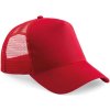 Beechfield B 640 Trucker 5 panelová COT530640y6199-classic red Červená