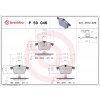Sada brzdových platničiek, vždy 4 kusy v sade BREMBO P 59 046 (P59046)