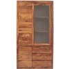 indickynabytok.sk - Vitrína Tina 100x190x45 indický masív palisander