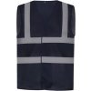 YOKO Hi Vis sieťovaná bezpečnostná vesta navy