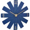 TFA Dostmann 60.3020.06 Quartz nástenné hodiny 40 cm x 3.7 cm x 40 cm modrá, polnočná modrá tiché hodiny (bez tikanie); 60.3020.06