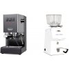 Gaggia Classic E24, grey + Ascaso H64, white