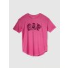 GAP Tričko s kvetinovým logom Ružová XS Ružová Ružová