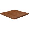 vidaXL Štvorcová stolová doska Tmavohnedá 80x80x4 cm lakovaný dub 343078