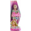 Barbie Modelka - šaty s modrými a žltými kvetmi HJT05 TV