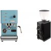 Profitec GO, blue + Stone Espresso Pebble, black