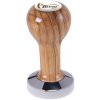Buna café tamper, oliva, lak, SP, 53 mm, nerez lesk, plochý