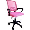JAKS Kancelárske kreslo ergonomic ružovo čierne 5900779934269