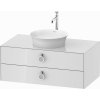Duravit White Tulip skrinka 100x55x40.8 cm závesná kúpeľňová skrinka pod umývadlo biela WT499108585