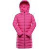 Detský zimný ultraľahký kabát ALPINE PRE DEFRO ružová 152-158