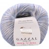 Pletacia priadza Gazzal ROCK 'N' ROLL 13478 modrá sivá strieborná