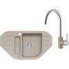 Alveus SET A335 Pebble 02 SETA335 - Drez Granitový Niagara 60 - 900x500mm, vanička 344x430x160mm, 100x295x70mm + bateria Elza