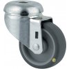 Antistatické prístrojové koleso TENTE otočné, 50 mm, stredová diera, sivá guma