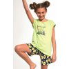 Cornette dievčenské pyžamo Young Girl Avocado zelené