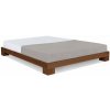 Marior HOME CUBE Double Bed (postel z buku) 200x140x16 cm walnut (lněný olej)