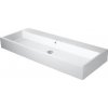 Duravit Vero Air - Dvojumývadlo, 120x47 cm, s prepadom, bez otvoru na batériu, biela 2350120060