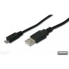 Kábel USBA(M) - microUSB B(M), 5 pinov 1,8 m, čierny