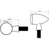 SHIN YO Power LED zadné svetlo MINI OVAL