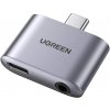 Redukcia UGREEN USB-C to 3.5mm Audio Adapter with Power Supply (70311)