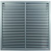 Dalap Ventilačná mriežka z vysoko kvalitného extrudovaného hliníka s výstuhou 700x700 mm, sivá