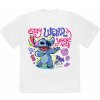 Tričko Lilo & Stitch - Lilo & Stitch - Stay Weird To Yourself Biela L