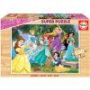 Educa detské drevené puzzle Disney Princezné 100 dielov 17628
