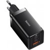Baseus GaN5 Pro nabíjací adaptér 2xUSB-C + USB, 65W, čierny [CCGP120201]