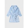 GARNA MAMA Hrejivý chlapčenský župan Blue s kapucňou svetlomodrá 116