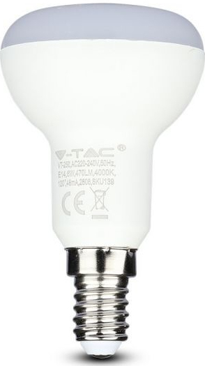 V-TAC Profesionálna reflektorová LED žiarovka E14 R50 4,8W so SAMSUNG čipmi, Neutrálna biela 4000 4500K