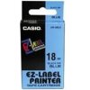 páska CASIO XR-18BU1 Black On Blue Tape EZ Label Printer (18mm)