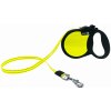 Alcott Visibility 5m - Reflexné samonavíjacie vodítko pre psa, neónové M