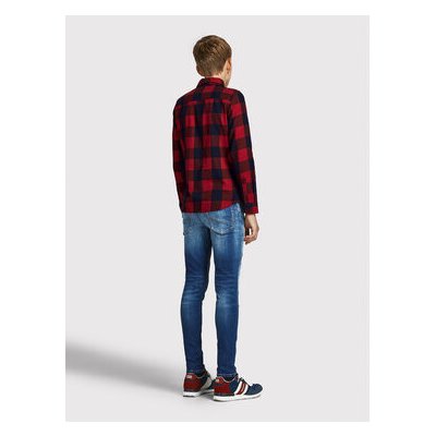 Jack & Jones Junior košeľa Gingham 12183050 červená