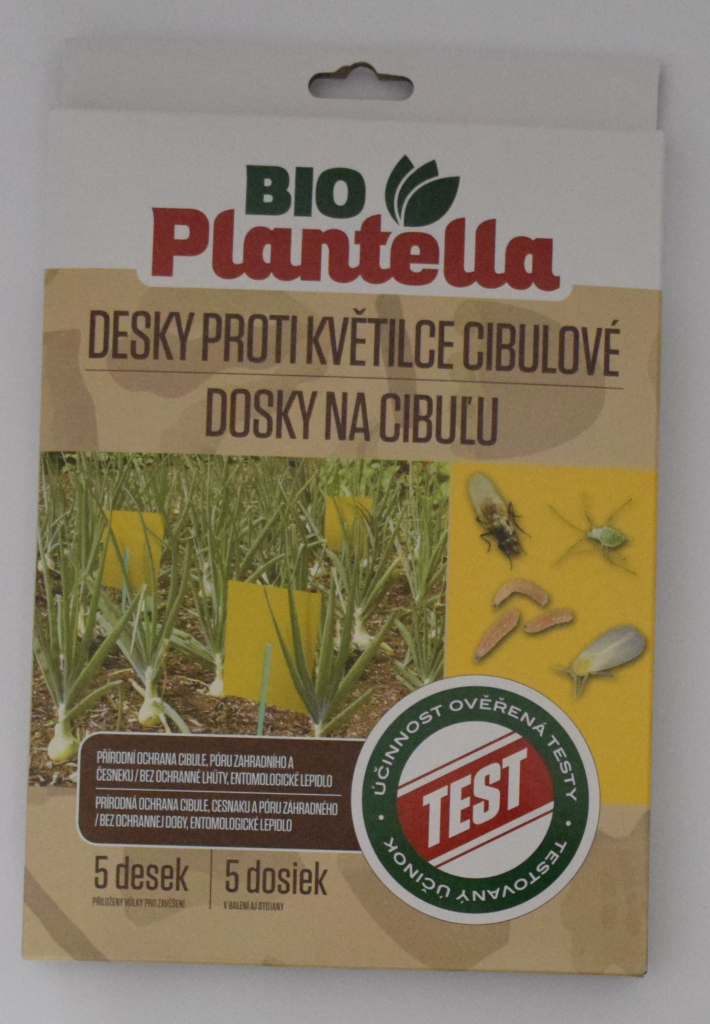 UNICHEM Bio Plantella lepové dosky na cibuľu a cesnak 5 ks