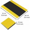 Notrax® 782 Sky Trax - Špičková ergonomická protiúnavová rohož - čierna/žltá Rozmer: 60cm x 91cm 782